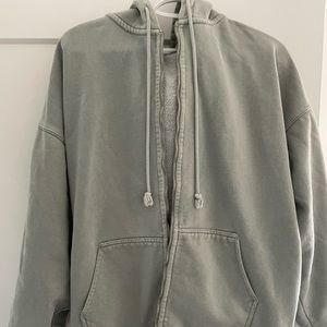 Sage green brandy full zip up
